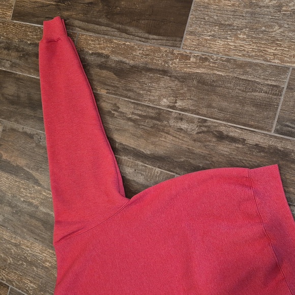 Port & Co Heather Red Fleece Crewneck Long Sleeve Sweatshirt, Women's S Men's XS - Picture 14 of 14